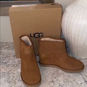 New with box Uggs femme mini elevated boot